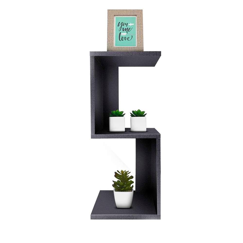 Mesa de Cabeceira Munique Preto 60 x 25cm