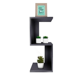 Mesa de Cabeceira Munique Preto 60 x 25cm