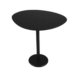 Mesa Lateral Monopé Laqueada Design Orgânico 35x50cm
