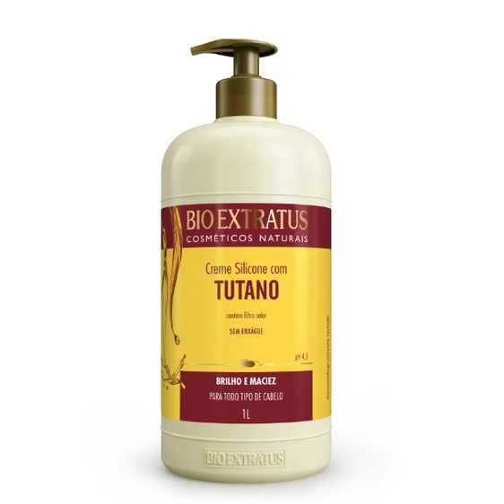 Creme de Silicone Bio Extratus Tutano - 1L Creme de Pentear | Shopee Brasil