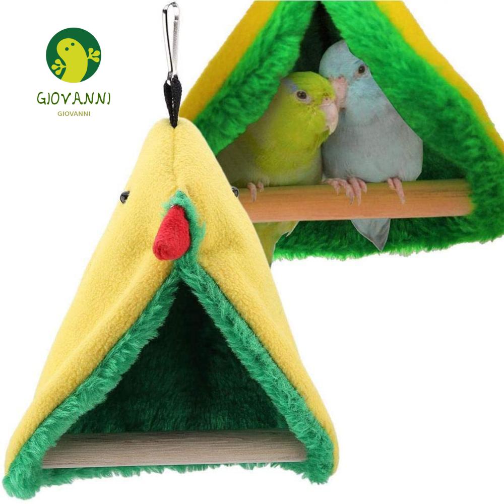 GIOVANNI Bird Bed Pequenos Animais Cama De Pássaros Caverna Macia Cabana Dorminhoca Hammock