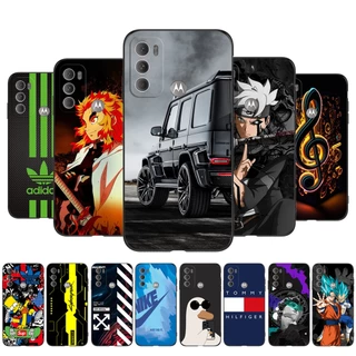 Para Motorola Moto G60 4G Capa Traseira Da Caixa G40 Fusion Phone Case Silicone Macio Protetor De Preto Tpu Moda anime Desenho Animado Padrão Bonito