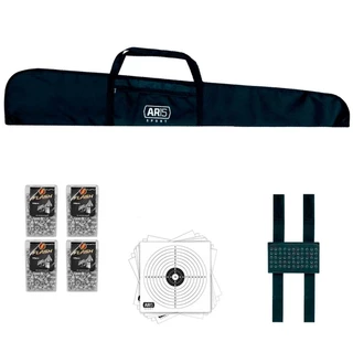 Capa AR15 Sport Simples Para Transporte + Chumbinho Rossi Sport 5.5mm + Porta Chumbinhos AR15 Sport + Alvos de Papel 14x14
