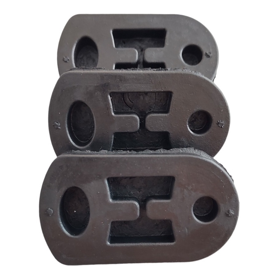 Borracha Coxim Escapamento Peugeot 207 Kit 3 Peças