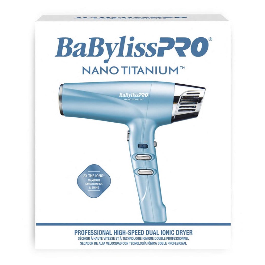 Secador Babyliss Nano Titanium Dual Ionic 1700w 127v Ou 220v