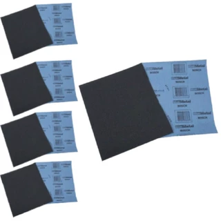 Folha de Lixa Pano Metal Grão 100 com 5 Unidades BOSCH