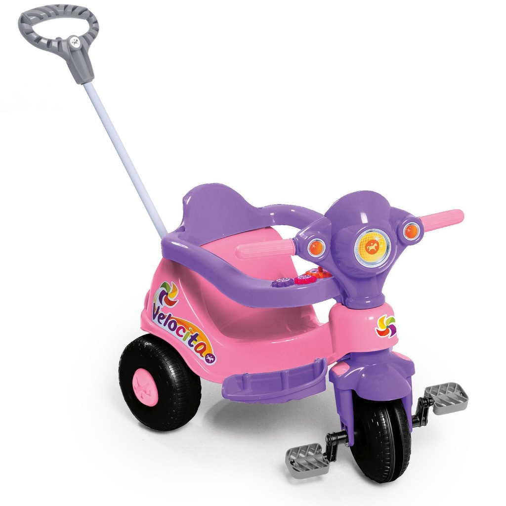 Smart Quad Passeio Pedal Quadriciclo Haste Carrinho Carro Infantil Criança  Meninos Meninas Presente Empurrador Bebê Velotrol