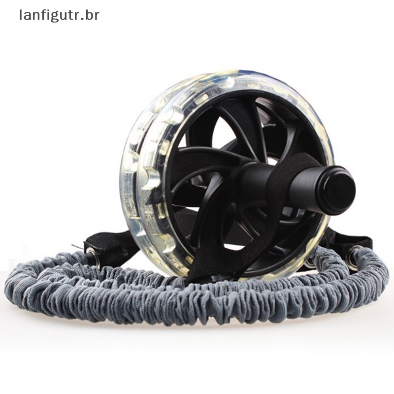 LAR 1PC Corda De Puxar Para Exercício De Emagrecimento Abdominal De Cintura Esticada Roda De Rolo BR