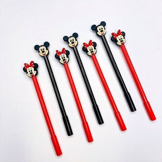 Caneta Em Gel Minnie / Mickey - Tinta Preta