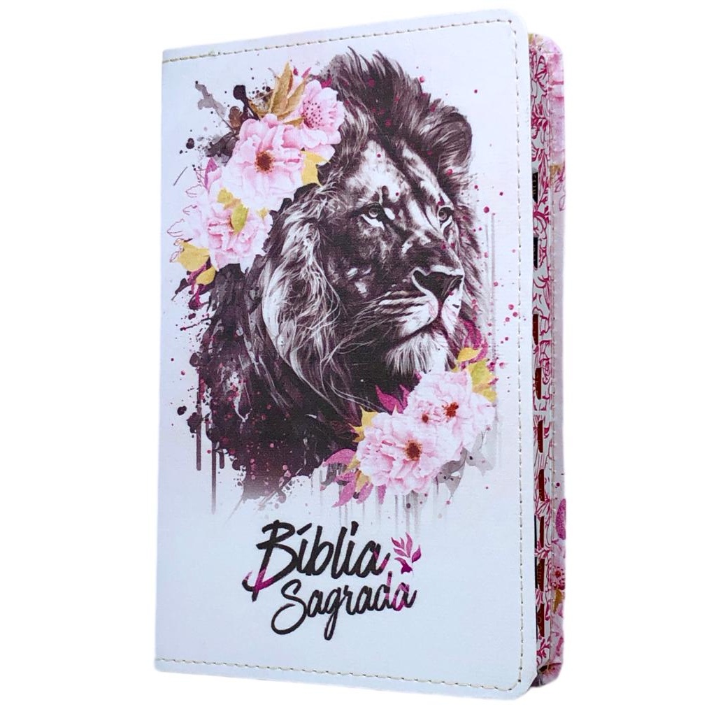 Bíblia Pentecostal Evangélica Cristã Para Mulher Sagrada Leão Flores ...