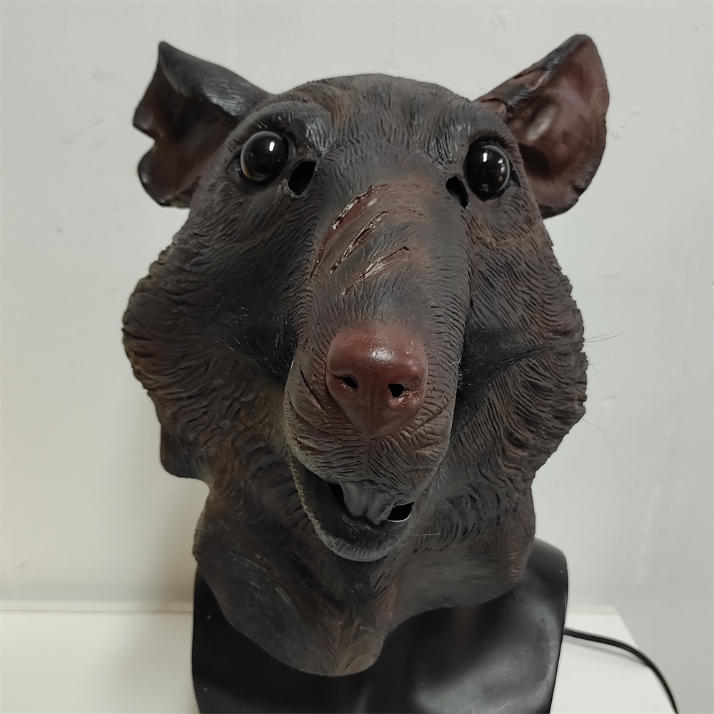 Engraçado Cartoon Rato Animal Mouse Látex Máscara Cosplay Festa Fantasia Vestido Novidade Masquerade Zoo Props
