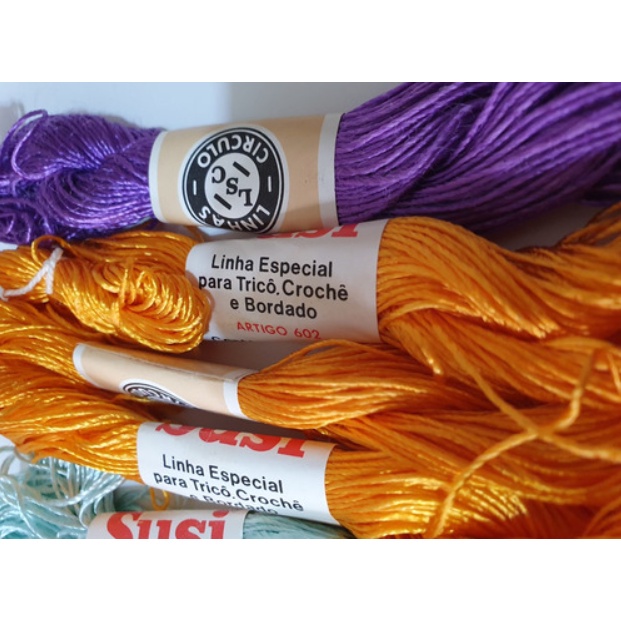 Linha Circulo Susi / Linha 100% Viscose, Meadas De 50 Metros Cada ...