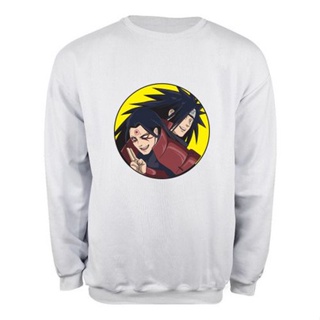 Blusa Moletom Naruto Uzumaki E Sasuke Anime Unissex - Cinza