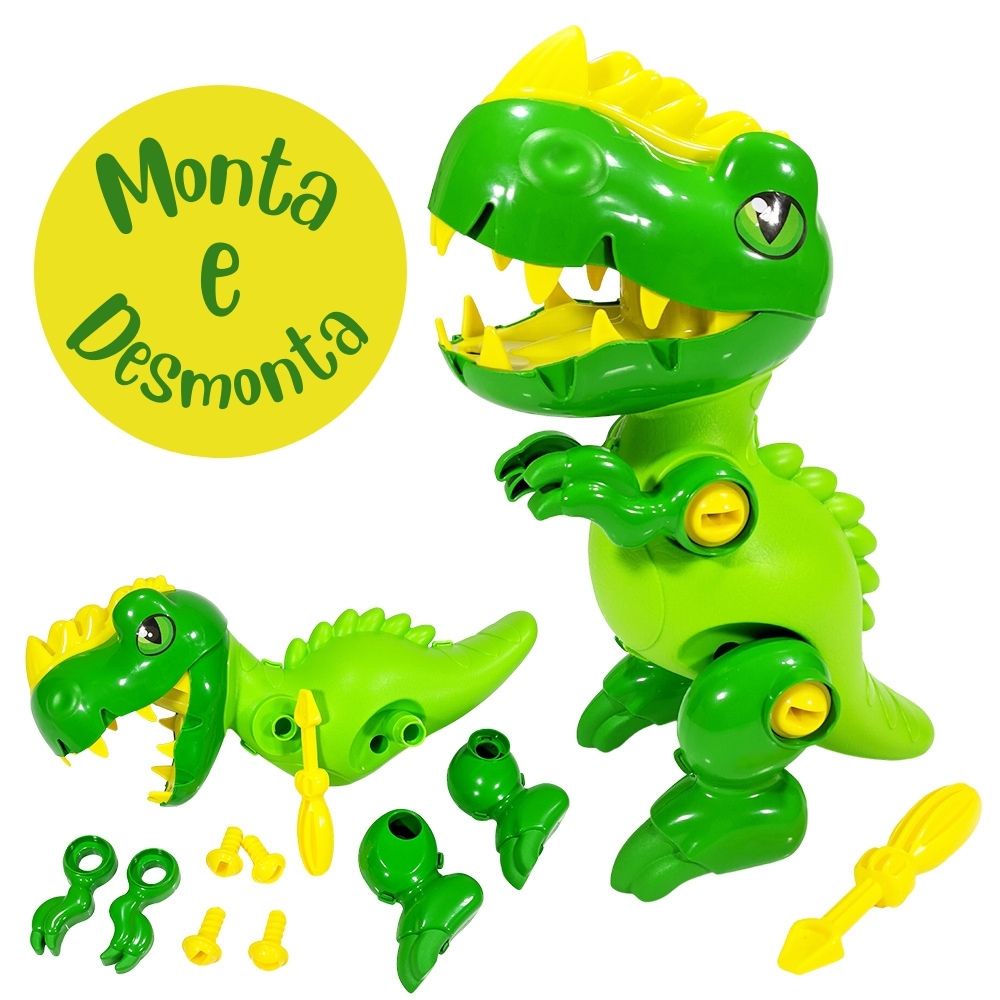 Ovo Dinossauro De Brinquedo Monta Desmonta Parafuso E Chave Blocos De  Montar Educativo Pedagógico Presente Para Criança Didático Infantil Menina  Menino Divertido Criativo Ark Toys - Akt3857