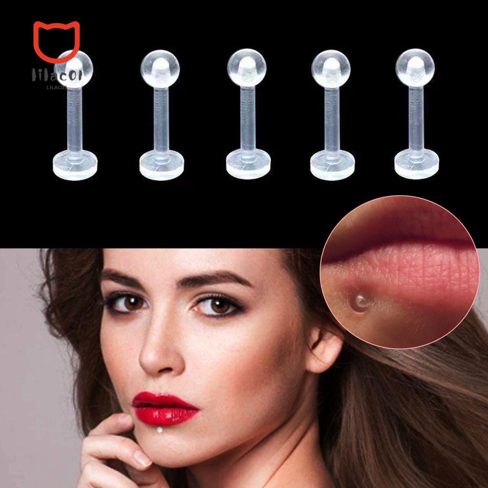 Piercing Medusa Boca Labret Ponto De Luz Haste 10mm