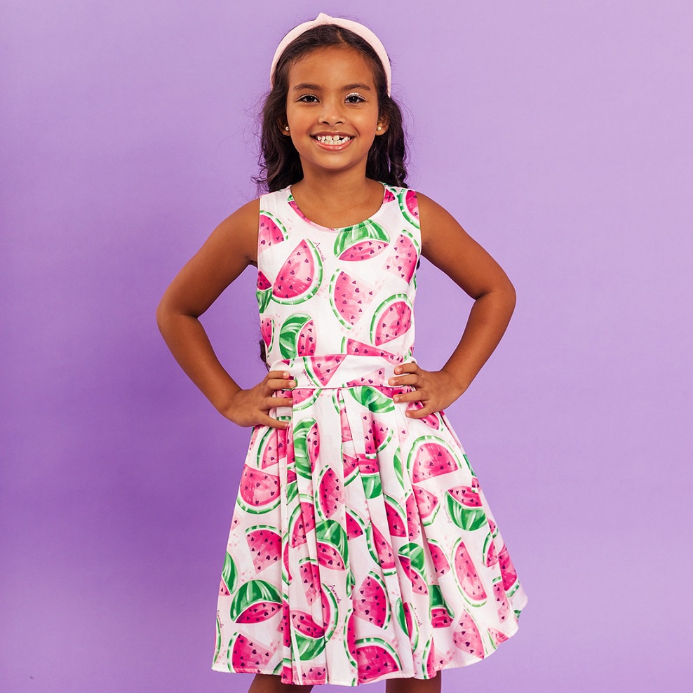 Vestido simples de festa hot sale infantil