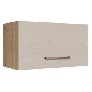 Armário de Cozinha Aéreo 60 cm 1 Porta Basculante Rustic/Crema Agata Madesa em Oferta na Shopee
