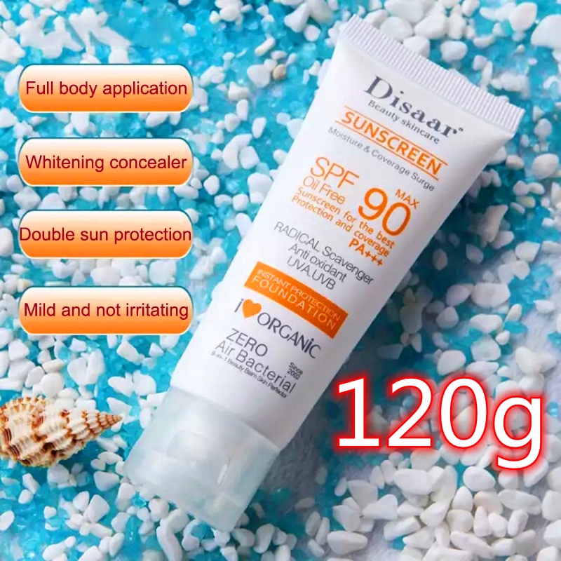 Protetor Solar Corporal Facial Creme Branqueador Sunblock Anti-Sol Fps 50/90