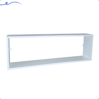 Nicho 90x30x15 Mdf Branco Tx P/ Cozinha Decorativo Organizacao Sala Escritotio Quarto bebe Escritorio Banheiro Lavanderia 90cm Branca 90 Cm x 30 Cm x 15 Cm