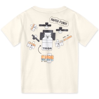 Conjunto Camiseta e Bermuda Moletom Bebê Menino Tigor