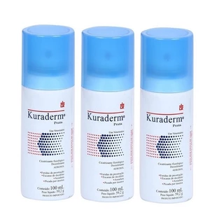 Kit 3 Kuraderm Prata König 100ml Cicatrizante Fisiológico