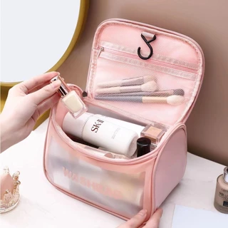 Necessário Organizador Viagem Bolsa Impermeável De Maquiagem Transparente Portátil Flip Jorge