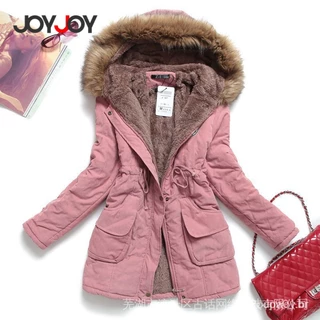 Joyjoy Fitaylor casaco de inverno feminino com capuz grosso Parka Mujer algodão acolchoado longo parágrafo Plu CHTW em Promoção na Shopee Joyjoy Fitaylor casaco de inverno feminino com capuz grosso Parka Mujer algodão acolchoado longo parágrafo Plu CHTW