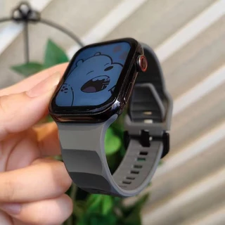 Pulseira Esportiva De Silicone Macio Para Relógio Apple Ultra 8 SE 7 Série 49MM 45MM 44MM 41MM 40MM De iWatch 6 5 4 3 42MM 38MM