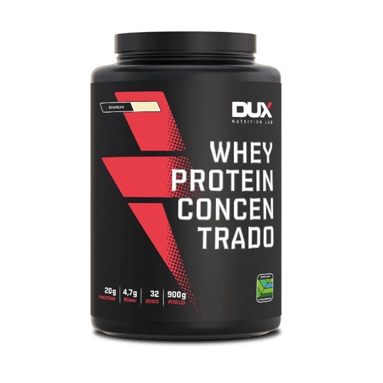 Whey Protein Concentrado Morango 900g Dux Nutrition