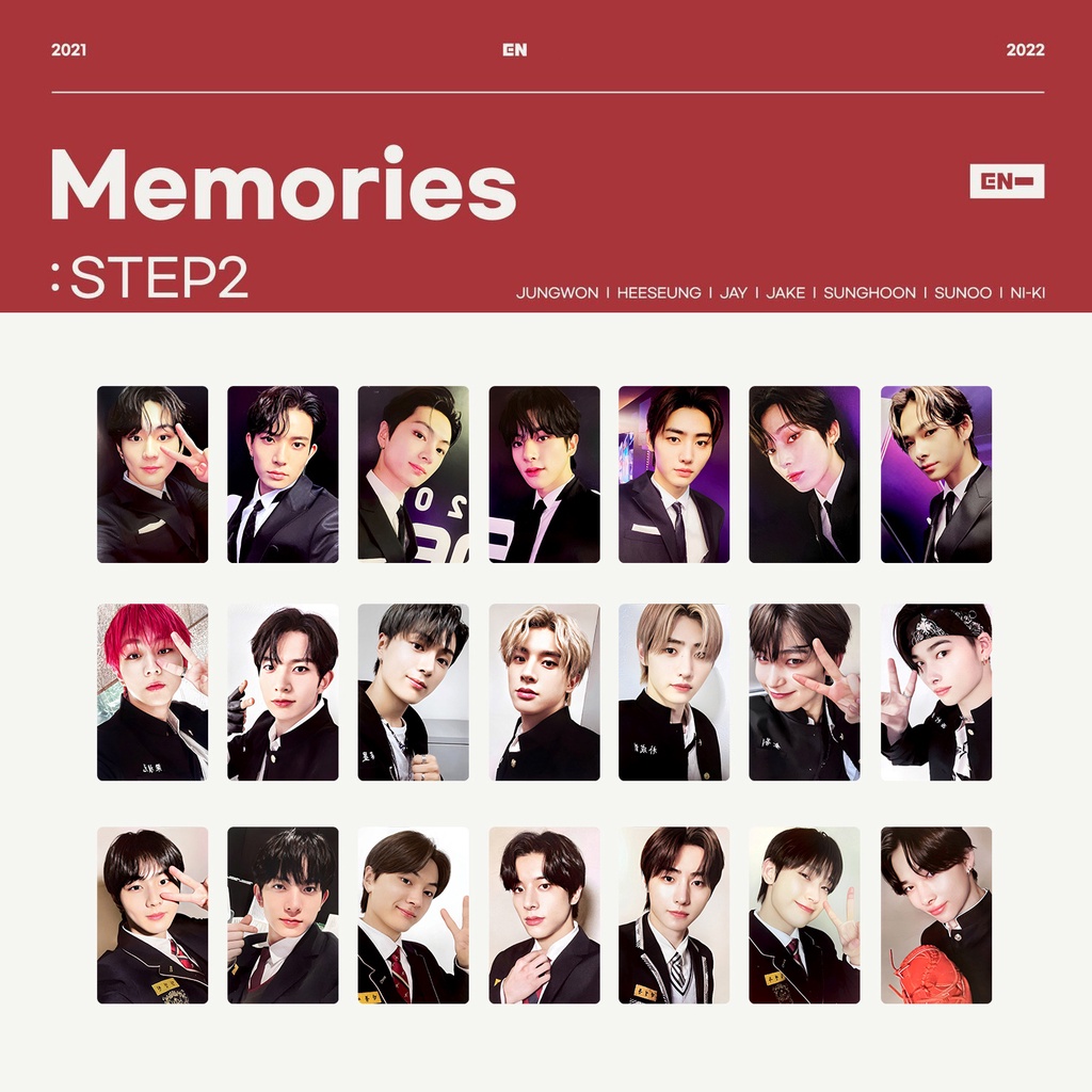 Kpop Enhypen Pt 2021-2022 Memórias Cartões De Colecionador De