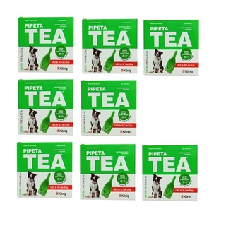 Kit 8 Anti Pulgas Pipeta Tea Para Cães De 10,1 Kg Á 25kg