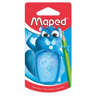 Apontador com coletor Castor 1 furo 071451 Maped