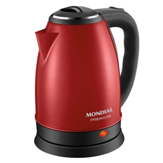 Chaleira elétrica 2 litros 1.200 watts vermelha Premium - CE-06-R - Mondial