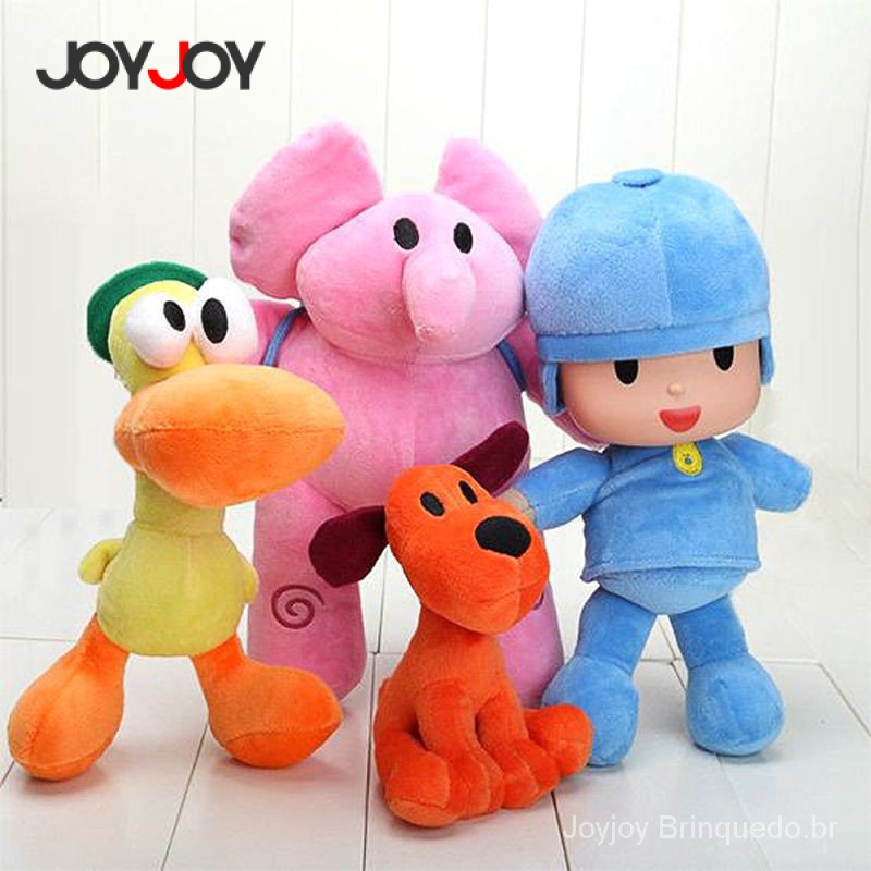 4 peças/conjunto de boneca de pelúcia Pocoyo Elly Duck Loula
