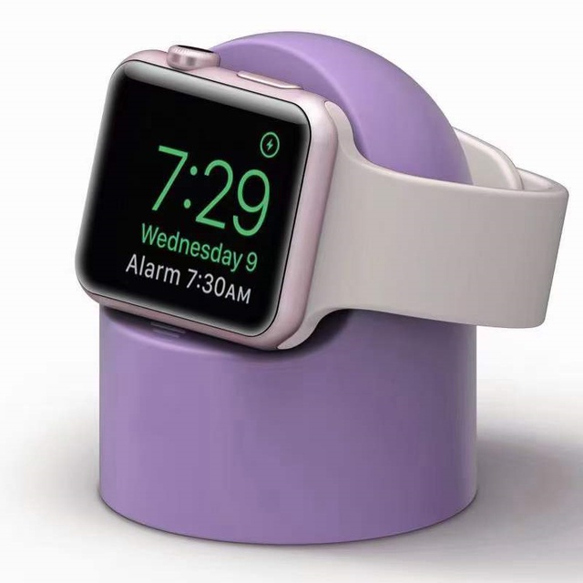 Suporte De Carregador Compatível Com iWatch Série 8 7 SE 6 5 4/3/2/1 44mm/42mm/40mm/38mm/41mm/45mm/49mm Acessórios De Carga Dock De Silicone Para Montagem