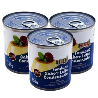 Fondant Sabor Leite Condensado Zero Hué 335g (3 latas)