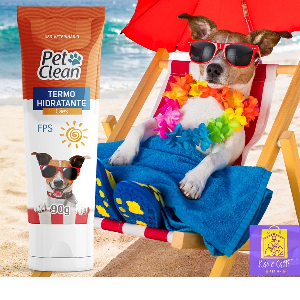 PROTETOR SOLAR TERMO HIDRATANTE PARA CÃES PET CELAN 90G | Shopee Brasil