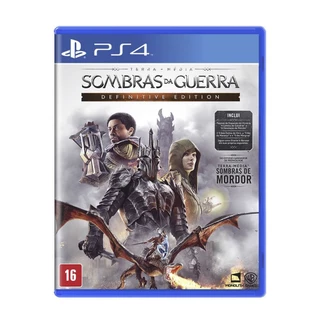 Jogo Terra Media Sombras da Guerra Definitive Edition - PS4
