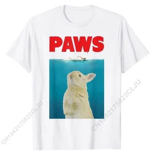 Camiseta Coelho Paws Referencia O Tubarão Streetwear Retro Classico