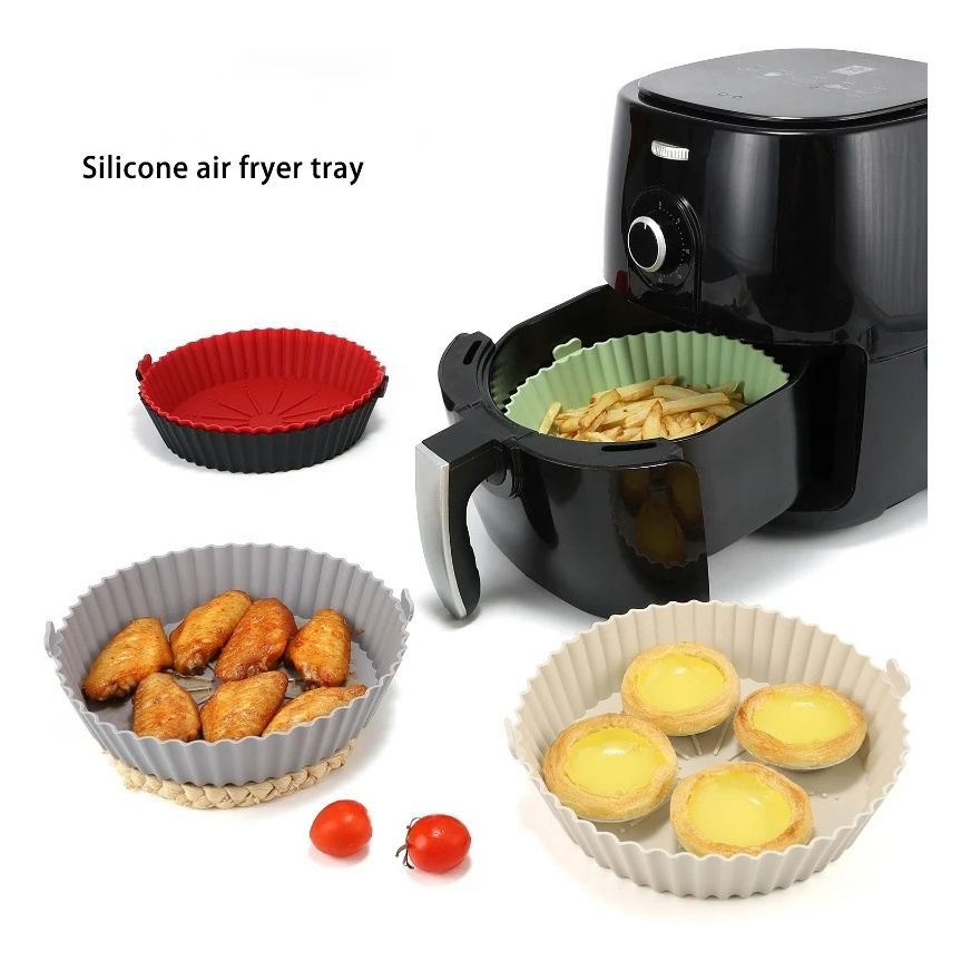 Forma de Silicone Flexível para Fritadeira Air Fryer Forno e Microondas