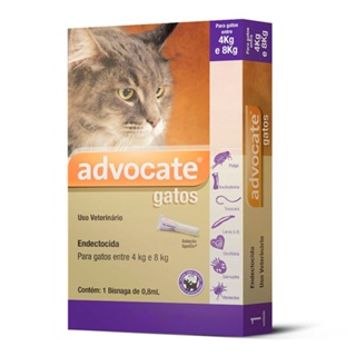 Antipulgas Advocate Gatos 4kg Até 8kg