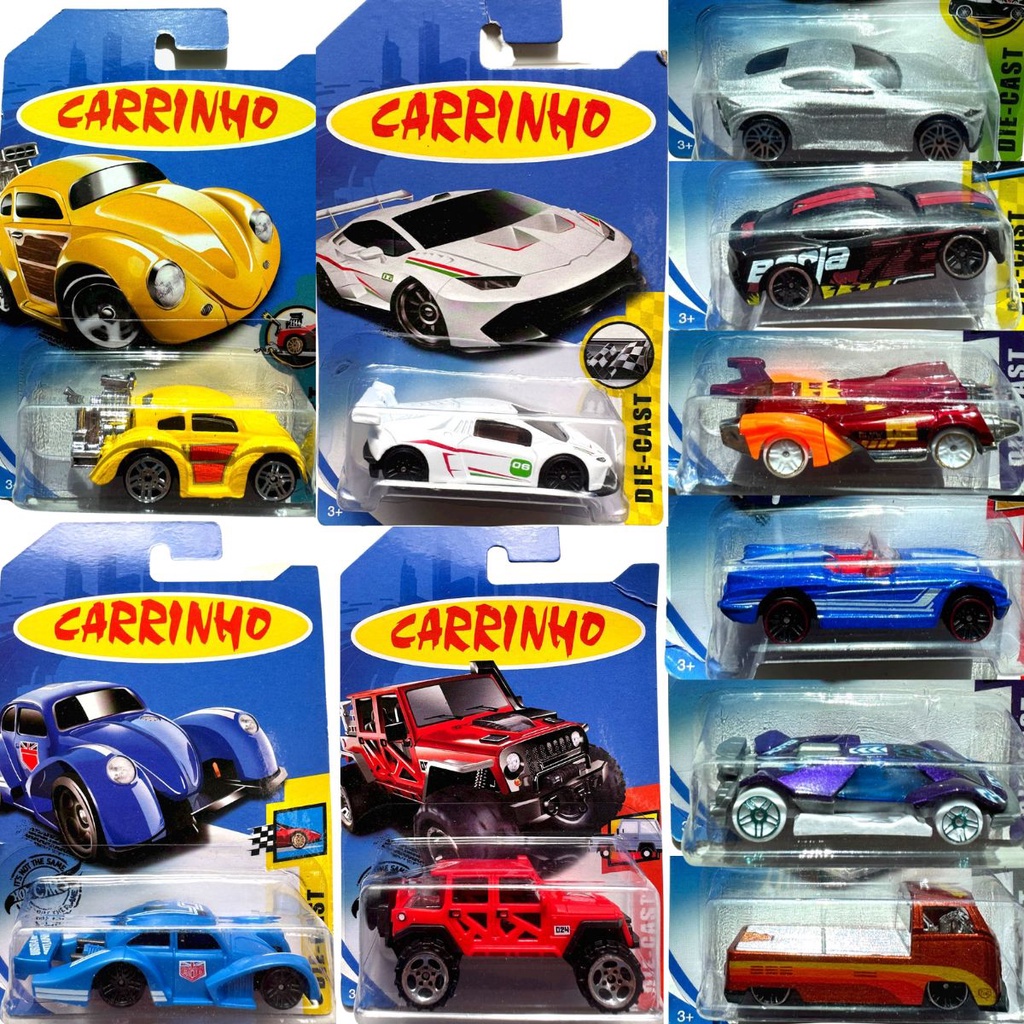 Cartela - Hot Cars De Metal C/10 Carrinhos Estilo Hot Wheels em Promoção na  Americanas