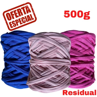Fio de Malha - Macrameria Brasil 500g - Residual (Estruturada) - Ótima para kit Higiene Bebê - Cestos - Bolsas - Tear