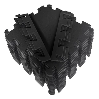Kit 20 Tatames 50x50 10mm - Preto Economico