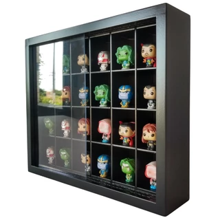 Expositor 24 Nichos - Preto Compatível C/ Funko Mini Harry Potter - cod 70023