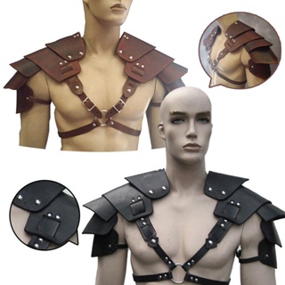 Compra online de Traje de cosplay medieval nórdico viking pirata moda  masculina bandagem manga longa camisa renascentista cavaleiro punk camisa  guerreiro