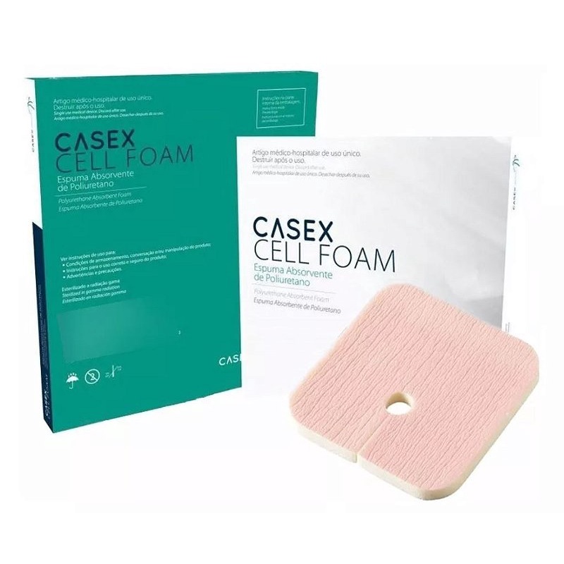 Curativo Espuma Absorvente P/ Traqueostomia 10 X 10cm Unidade - Casex ...