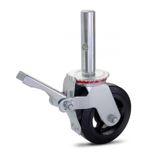 Roda Para Andaime Rodízio De Borracha E Ferro 150mm 225kg em Oferta na Shopee