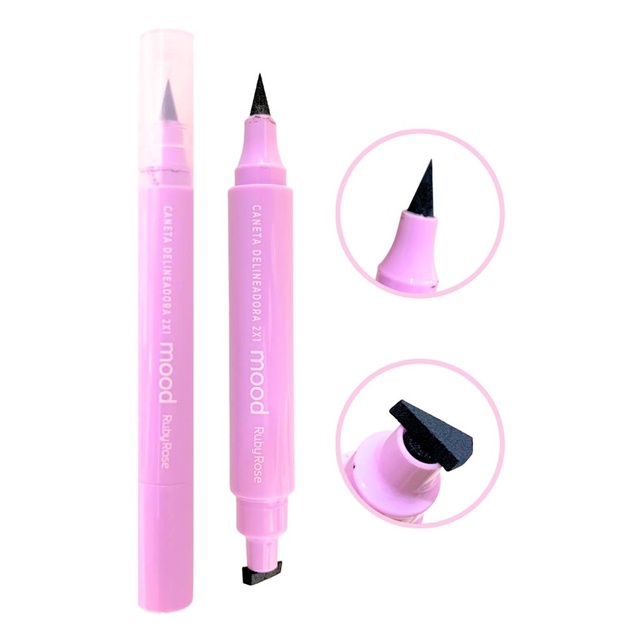 Delineador Caneta 2 Em 1 Ruby Rose Feels Mood Carimbo Hb-519