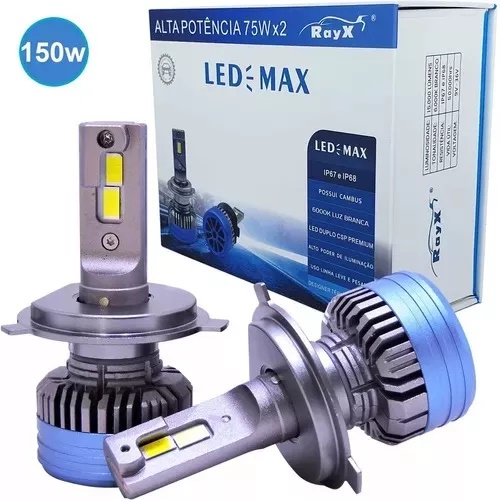 Lampadas Ultra Led Max 15000 Lumens 6000k 150w 12/24v H1 H3 H7 H11 H27 Hb3 Hb4 H27